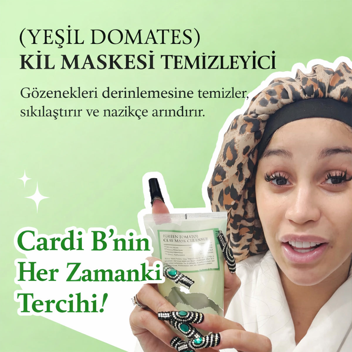 Fully Green Tomato Clay Mask Cleanser - Gözenek Arındırıcı Kil ve