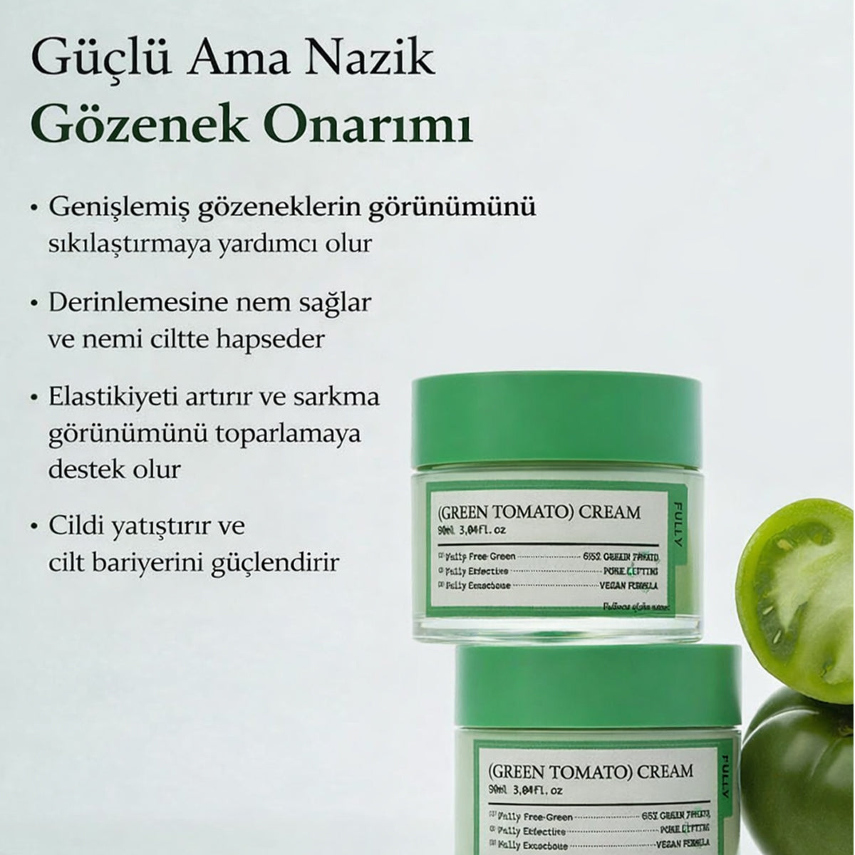 Fully Green Tomato Cream - Gözenek Sıkılaştırıcı – Vionine