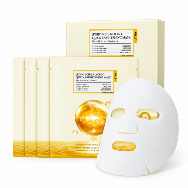 FULLY Kojic Acid Niacin C Quick Brightening Mask - Aydınlatıcı Maske 25 ml x 4