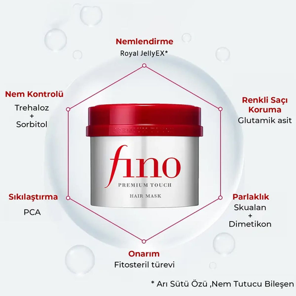 Fino Premium Touch Hair Mask - Yoğun Onarım ve Derin Nem Bakımı Saç Maskesi