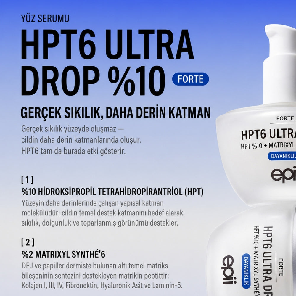 Epii HPT6 Ultra Drop 10% Forte - Yoğun Sıkılaştırıcı Serum 30ml