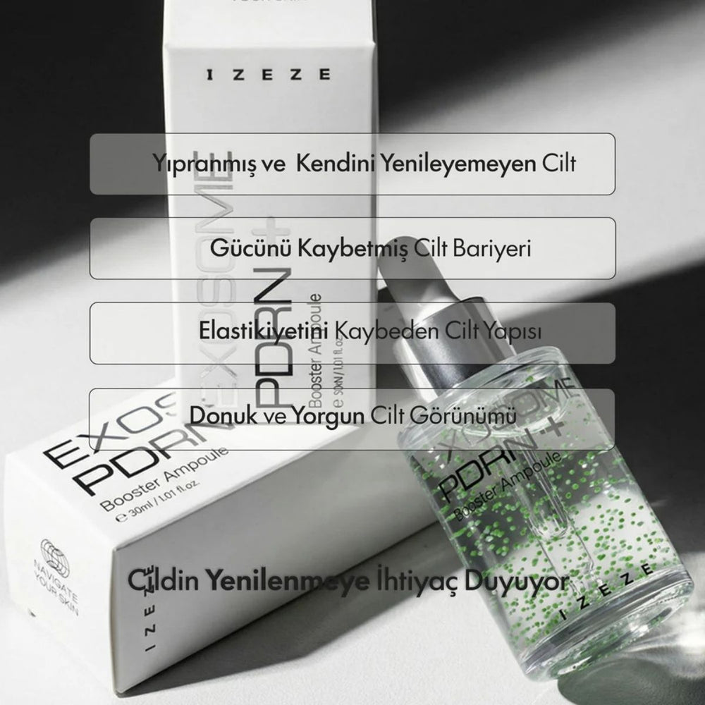 IZEZE Exosome PDRN Booster Ampoule-Lifting ve Gençleştirme Etkili Ampoule 30ml
