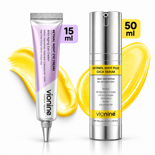 Vionine Gece Bakım Seti 2'li (SERUM SET) - Retinol Serum + Göz Kremi