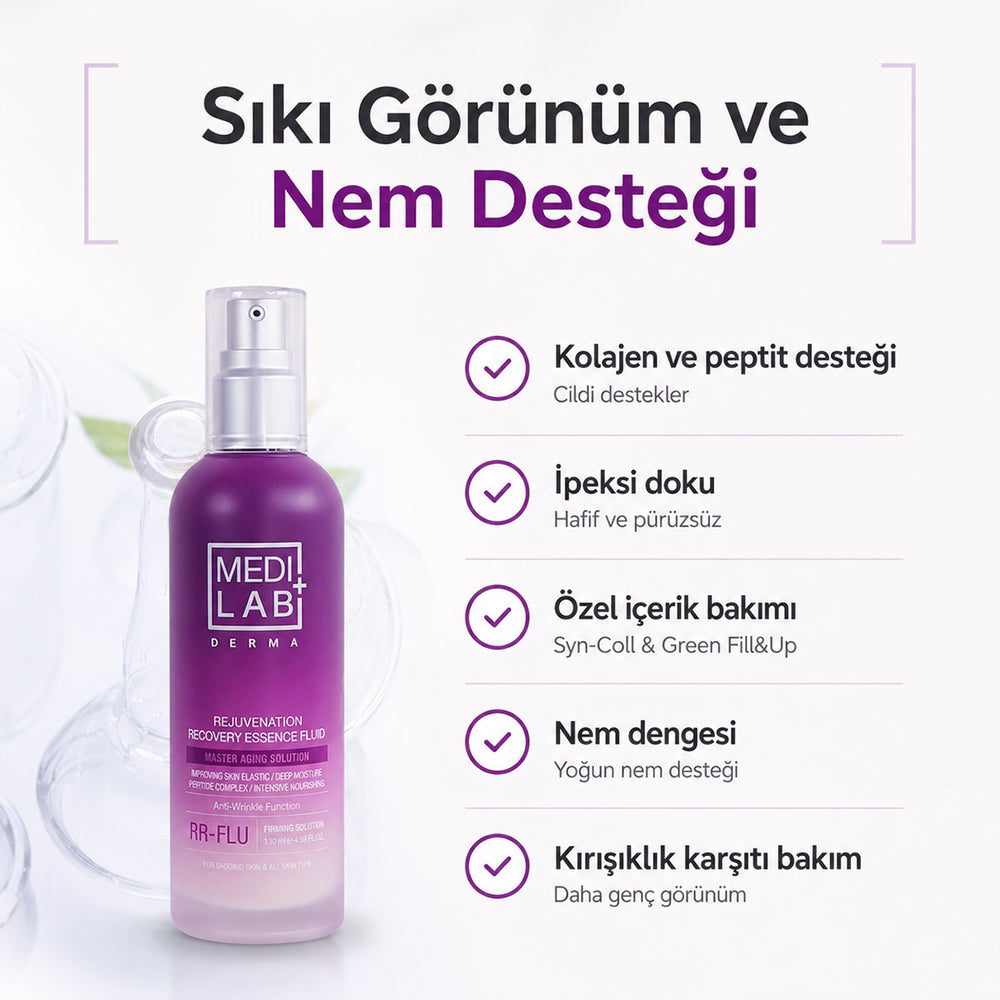 MEDI LAB DERMA Recovery Essence Fluid Onarıcı Yenileyici Esans 130 ml