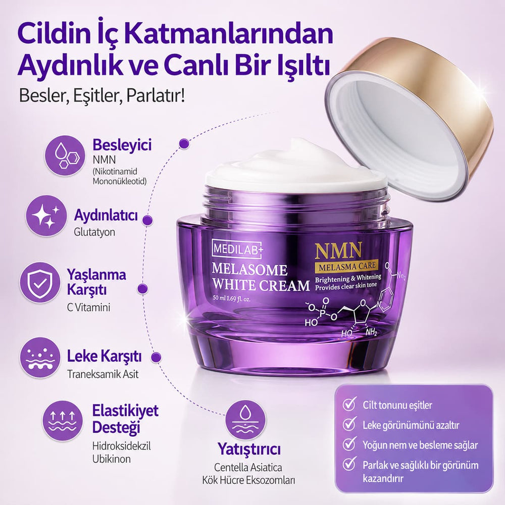 MEDI LAB Melasome Leke Görünümü & Aydınlatıcı Krem 50 ml