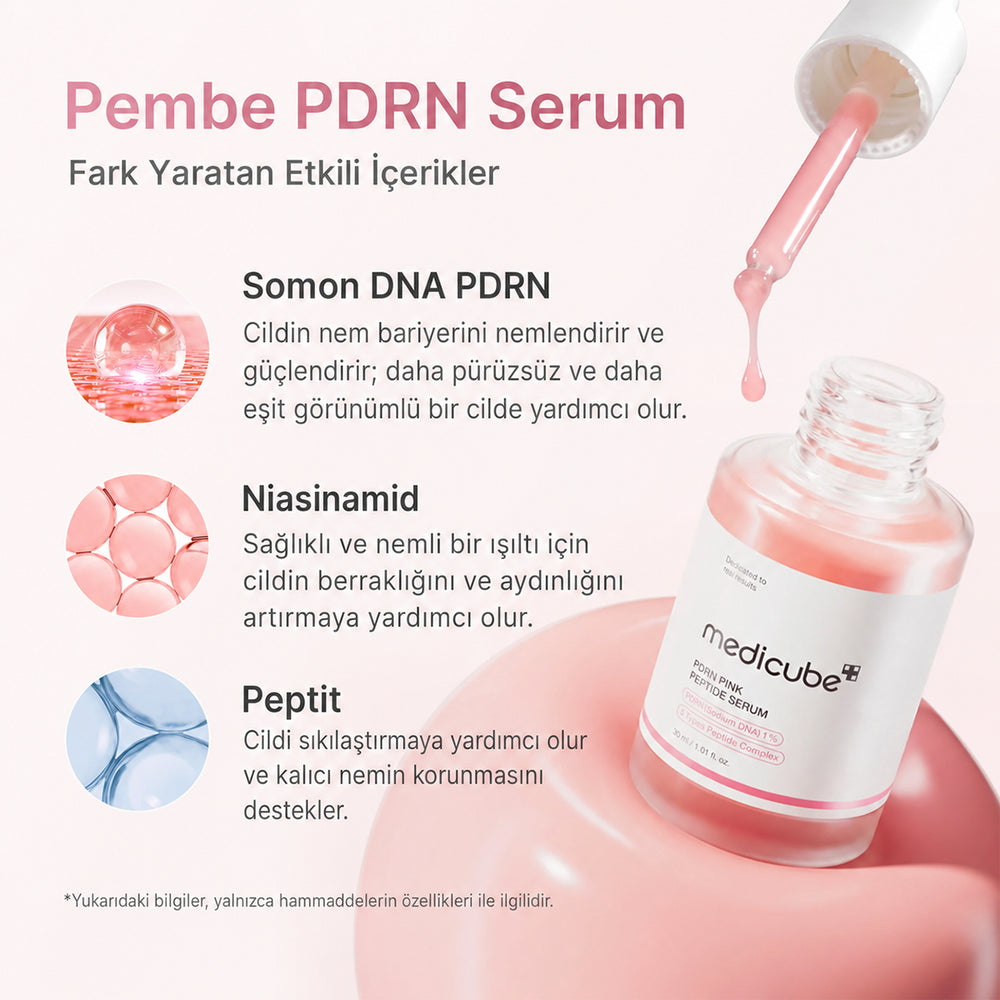 Medicube PDRN Pink Peptide Serum - Yaşlanma Karşıtı 30ml
