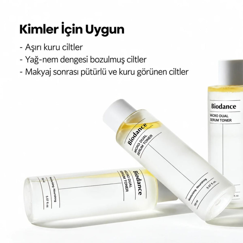 Biodance Micro Dual Serum Toner - Nemlendirici ve Besleyici Serum Tonik 150ml