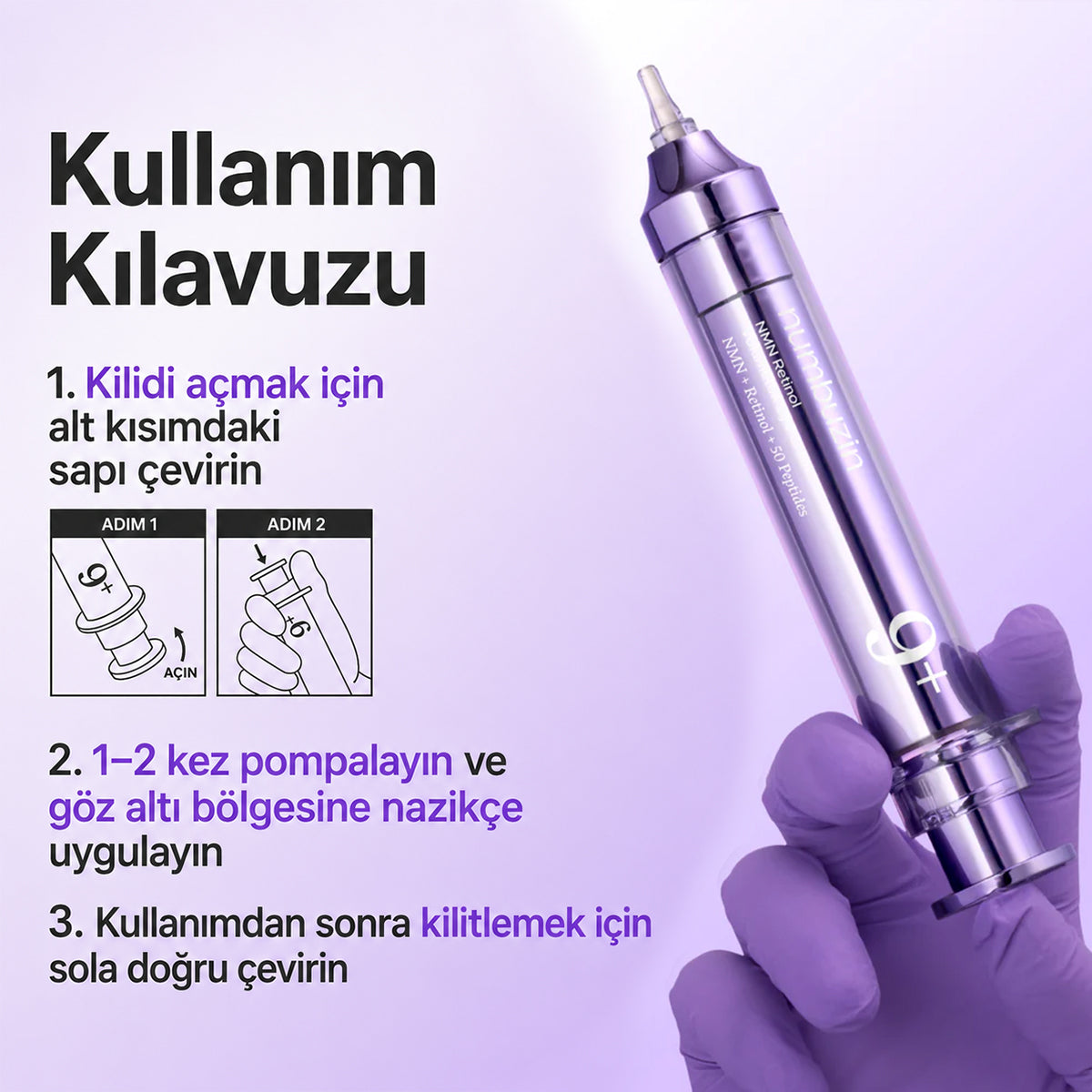 Numbuzin No.9 NAD+ Retinol Eye Cream - Göz Kremi 10ml – Vionine