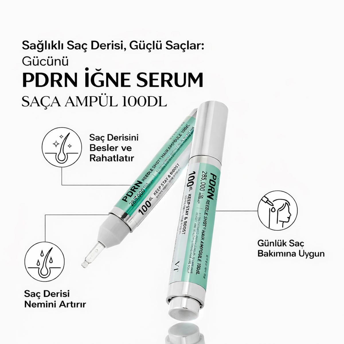 VT PDRN Hair Ampoule İle Spikül Teknolojisiyle Saç Derisi Canlandırma