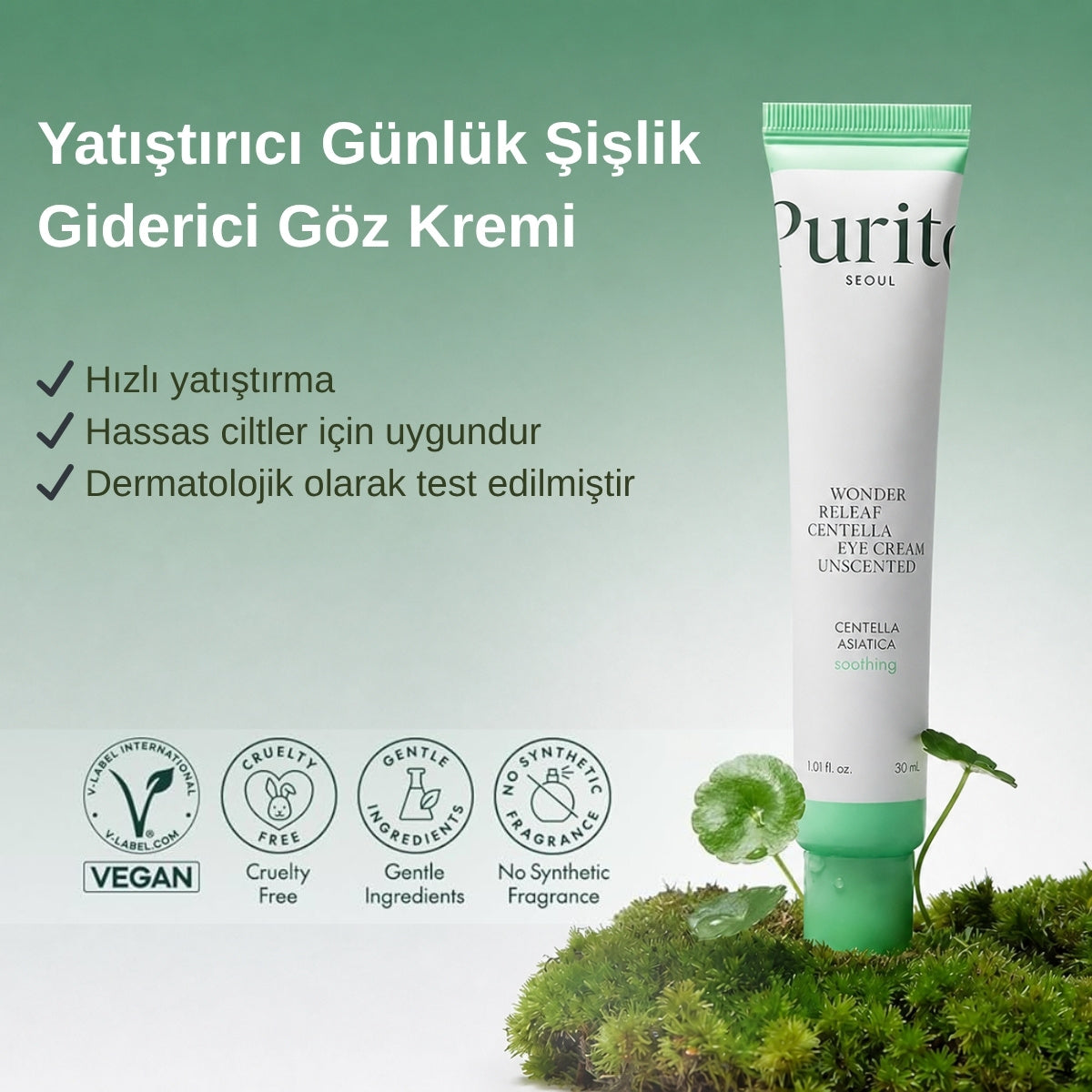 Purito Seoul Wonder Releaf Centella Eye Cream 30ml – Vionine