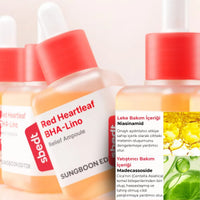 Sungboon Red Heartleaf BHA-Lino Ampul - Dengeleyici Ampul 40ml