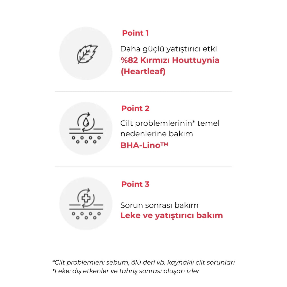 Sungboon Red Heartleaf BHA-Lino Ampul - Dengeleyici 10ml