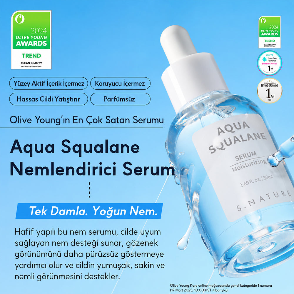 S. Nature Aqua Squalane Serum - Gözenek Sıkılaştırıcı
