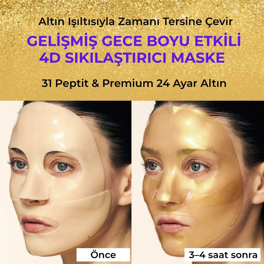 Sungboon Silk Peptide EGF Gold Mask - Sıkılaştırıcı 4 Adet