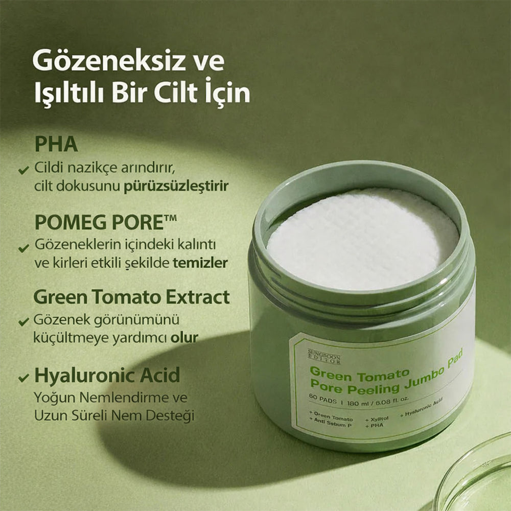 Sungboon Green Tomato Peeling Pad - 60’lı Peeling Ped
