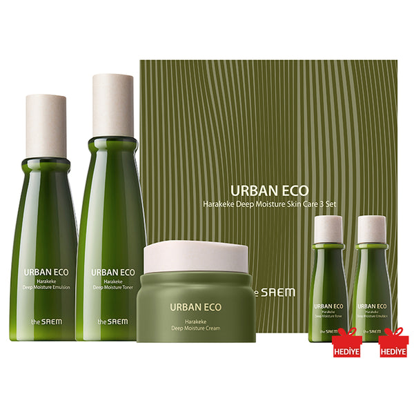 The Saem Urban Eco Harakeke Skin Care 3’lü Set - Vegan Nem Bakım Seti