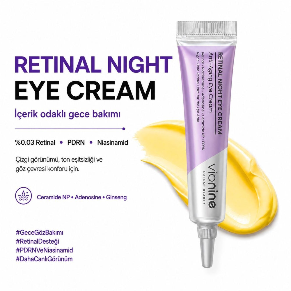 Vionine Retinal Night Eye Cream - Gece Göz Kremi 15ml