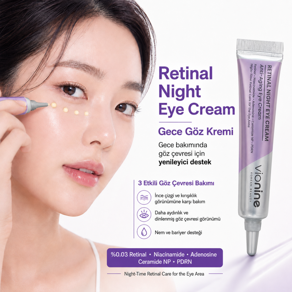 Vionine Retinal Night Eye Cream - Gece Göz Kremi 15ml