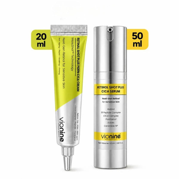 Vionine Retinal & Retinol MicroShot™ Plus Set - 20 ml Krem + 50 ml Serum Seti