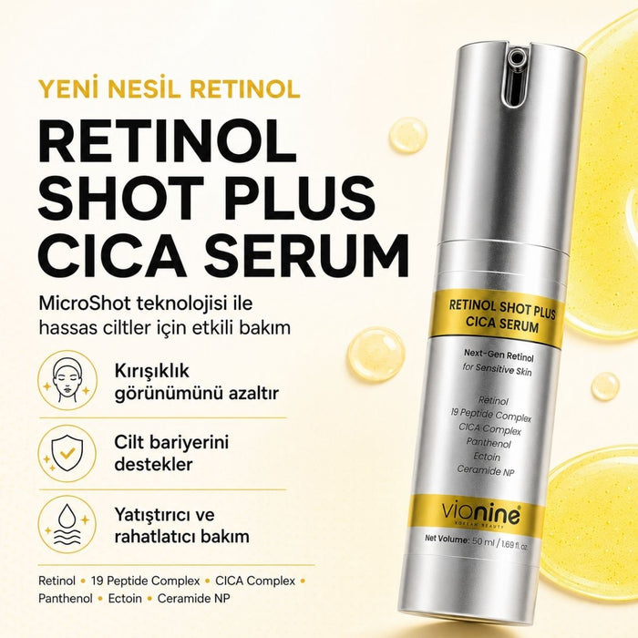 Vionine Gece Bakım Seti 2'li (SERUM SET) - Retinol Serum + Göz Kremi