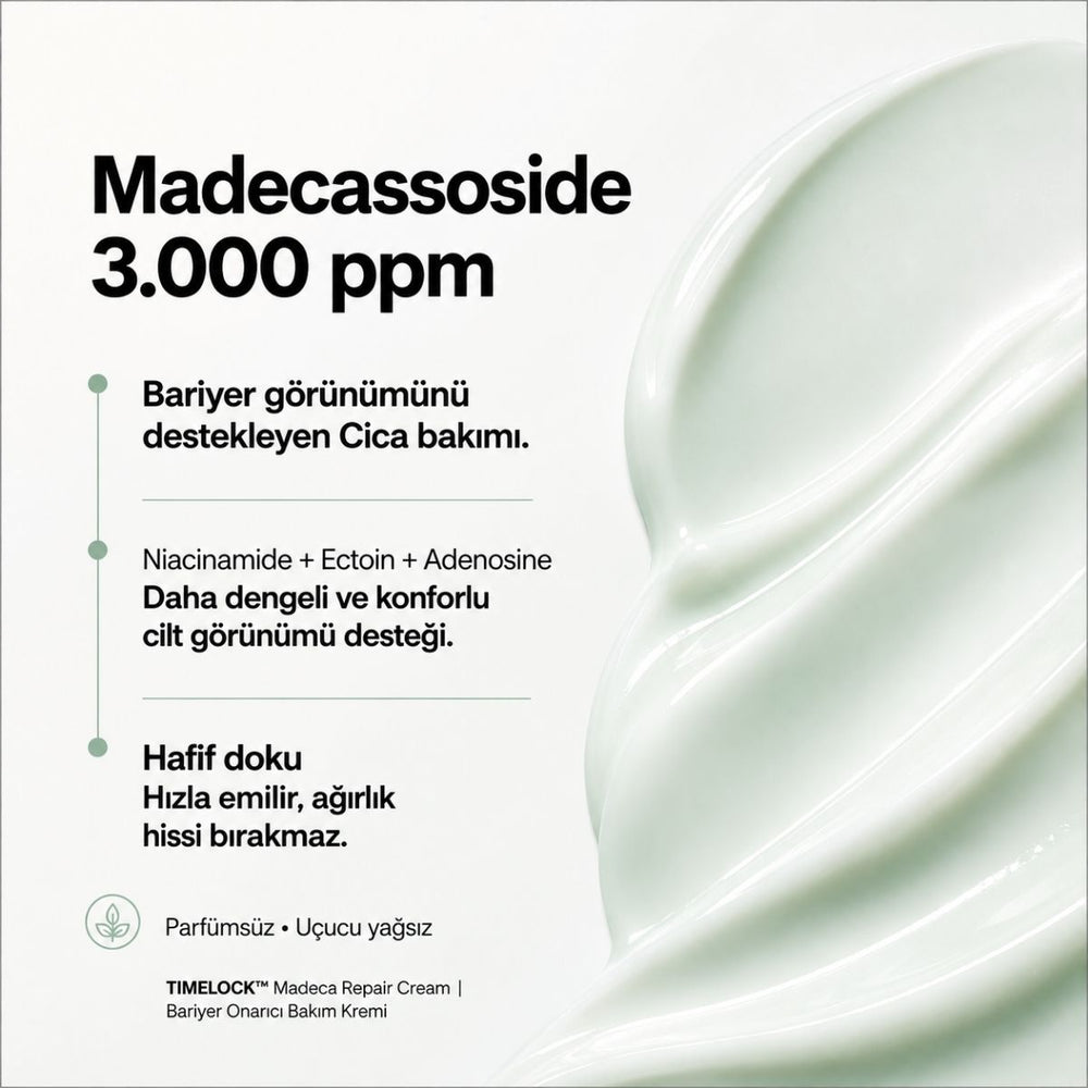 Vionine TIMELOCK™ Madeca Repair Cream - Centella Asiatica Cica Bariyer Kremi 30 ml