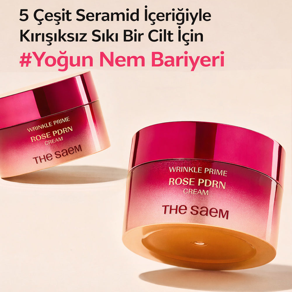 The Saem Wrinkle Prime Rose PDRN Cream - Anti-Aging Krem 50ml