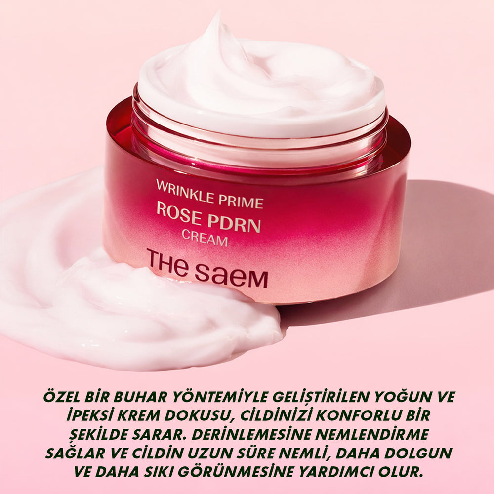 The Saem Wrinkle Prime Rose PDRN Cream - Anti-Aging Krem 50ml