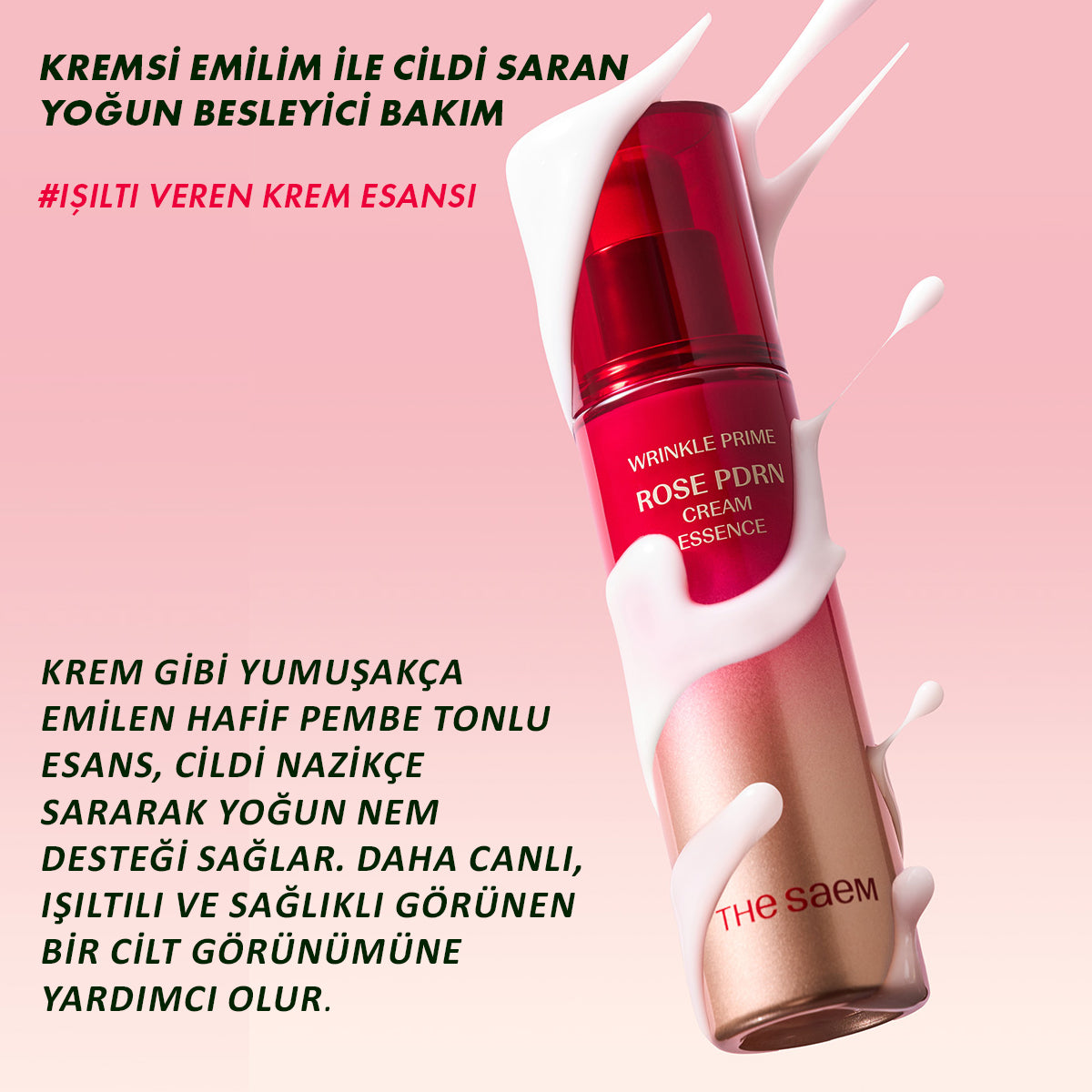 The Saem Rose PDRN İle Dolgun Sıkı Cilt Bakımı
