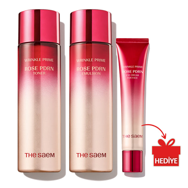 The Saem Wrinkle Prime Rose PDRN Set - Sıkılaştırıcı Set