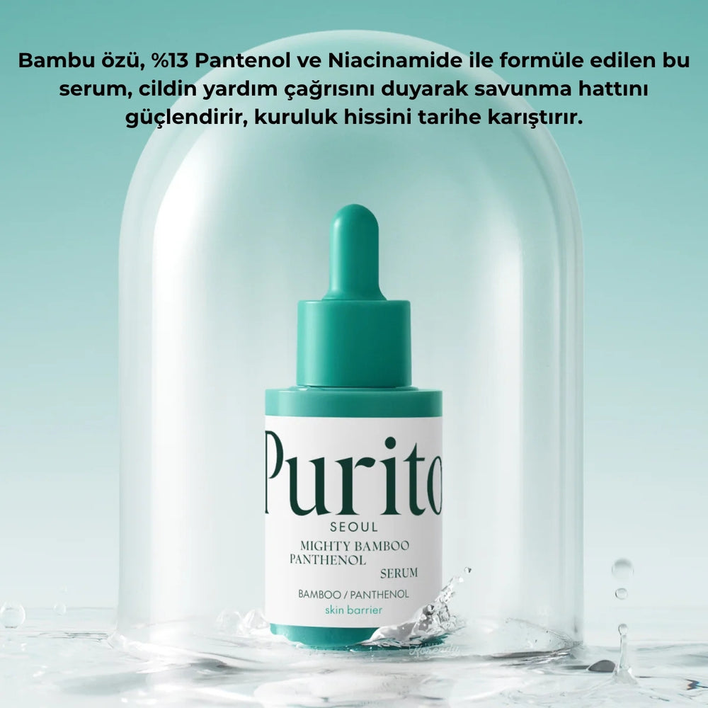 PURITO SEOUL Mighty Bamboo Panthenol Serum - Onarıcı 30ml