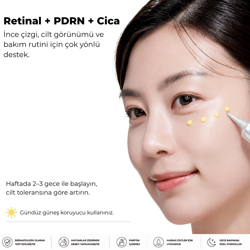 Vionine Retinal MicroShot™ Plus PDRN Cica Cream %0,1 Retinal 20 ml