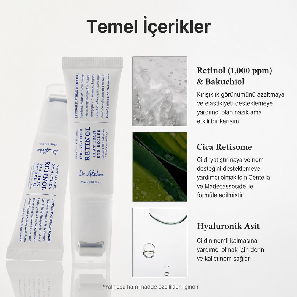 Dr. Althea Retinol Eye Roller - Kırışıklık Karşıtı Göz Bakımı 25ml