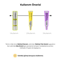 Vionine Gece Bakım Seti 3'lü Set - Retinol Serum + Retinal Krem + Göz Kremi