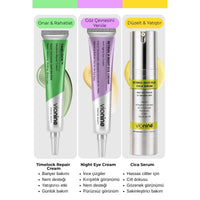 Vionine 3’lü Cilt Yenileme ve Bariyer Bakım Seti - Retinol Serum + Göz Kremi + Madeca Krem