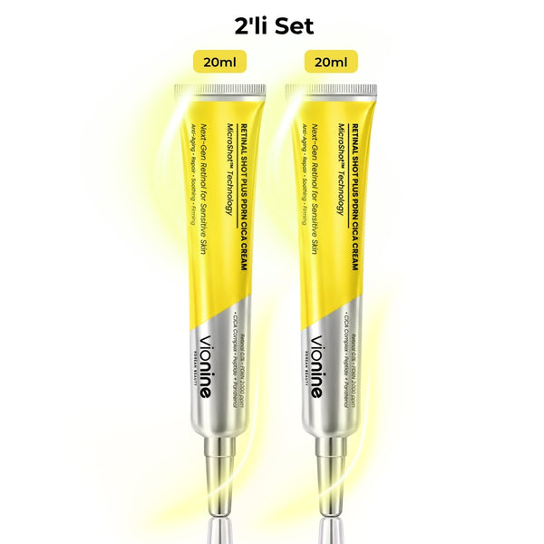 Vionine Retinal Shot Plus PDRN Cica Cream 2’li Set - %0,1 Retinal İçeren PDRN Cica Krem Seti 20 ml x 2