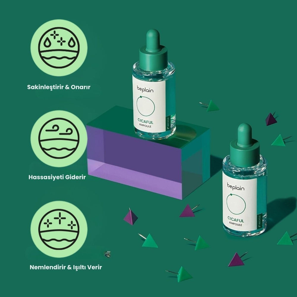 Beplain Cicaful Ampoule - Yatıştırıcı Bariyer Ampul 30ml