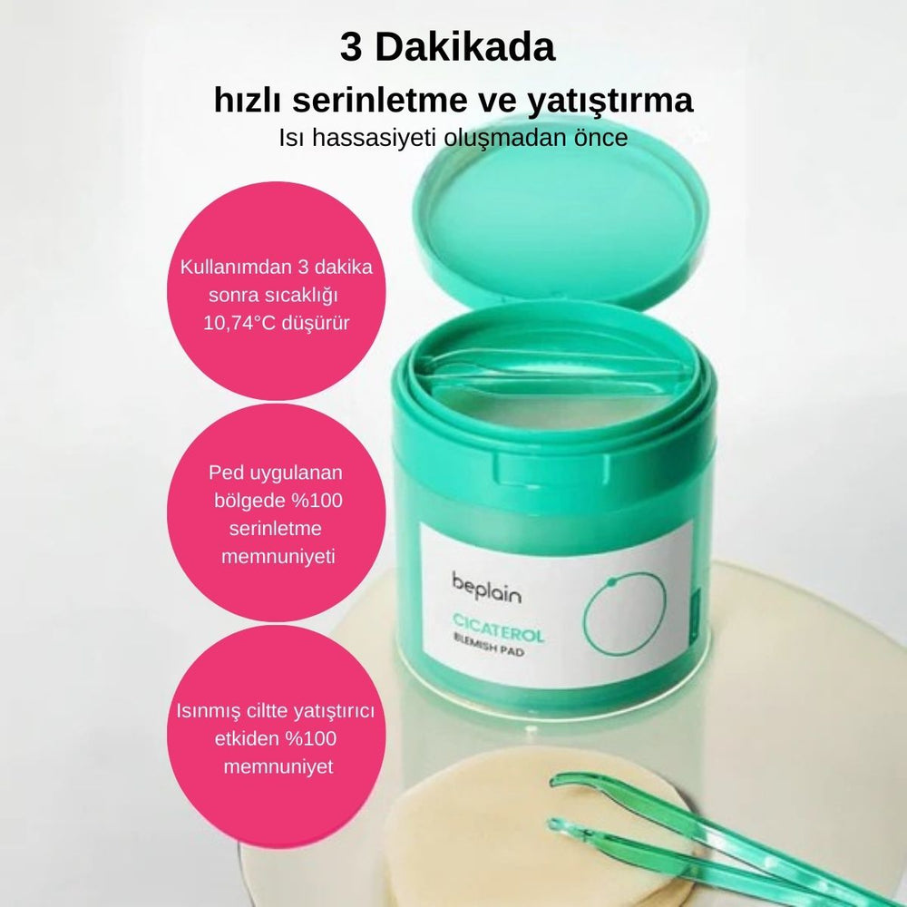 Beplain Cicaterol Blemish Pad - Yatıştırıcı Ped 80 Adet