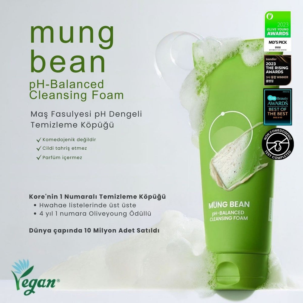 Beplain Mung Bean Cleansing Foam - pH Dengeleyen Köpük 160ml