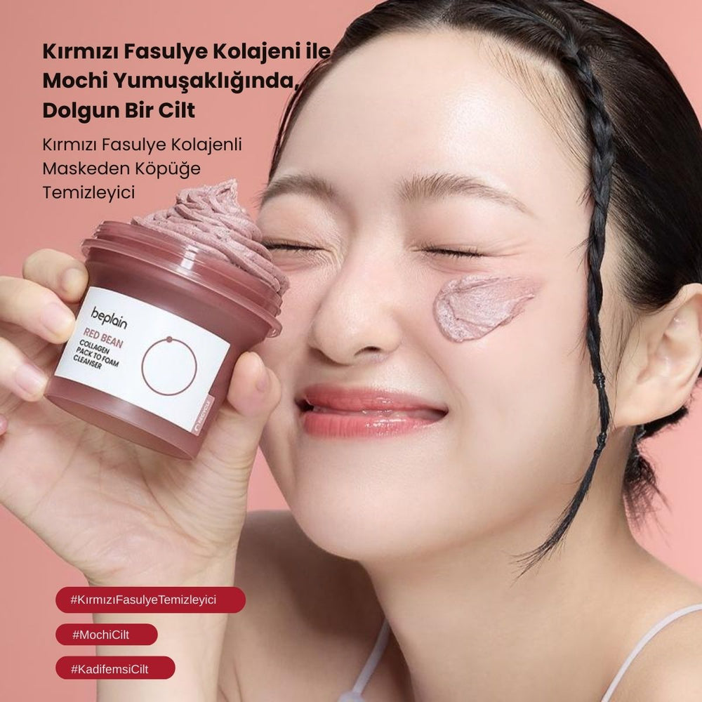 Beplain Red Bean Collagen Pack to Foam - Temizleyici 100ml