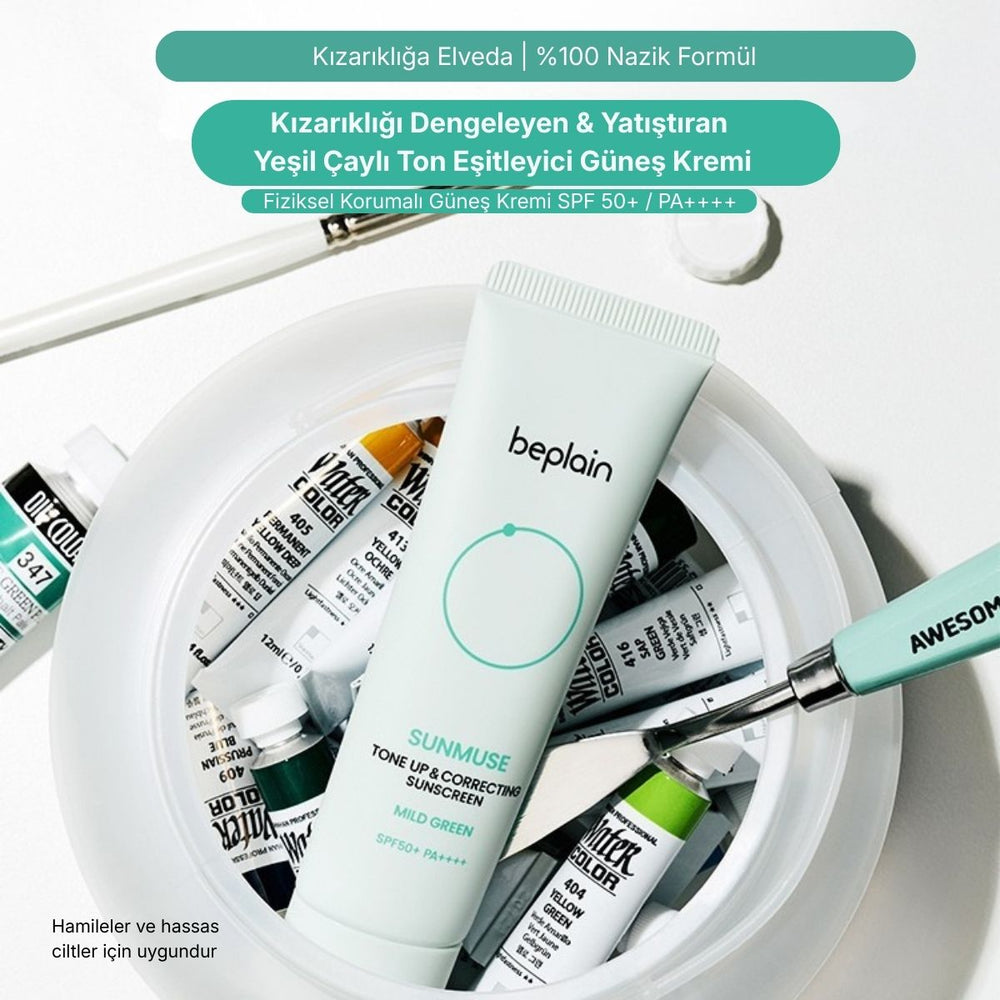 Beplain Sunmuse Mild Green Tone-Up Sunscreen SPF50+ PA++++ - Güneş Kremi 50ml