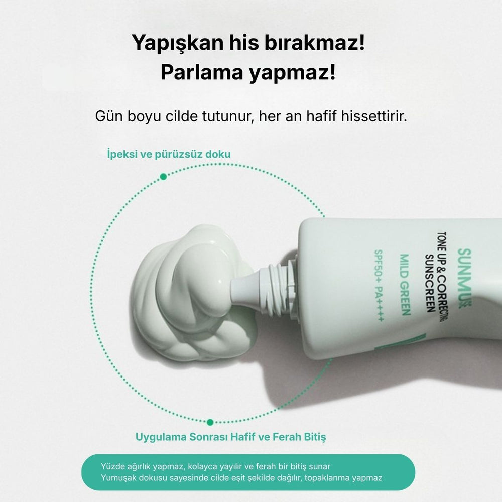 Beplain Sunmuse Mild Green Tone-Up Sunscreen SPF50+ PA++++ - Güneş Kremi 50ml
