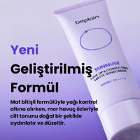 Beplain Sunmuse Matte Tone-Up Sunscreen SPF50+ PA++++ - Mat Güneş Kremi 50ml