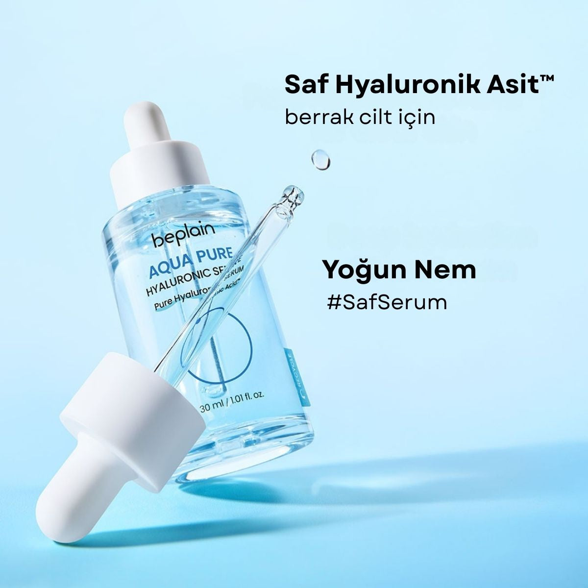 %99 saf hyaluronik asit ile yoğun nem dalgası
