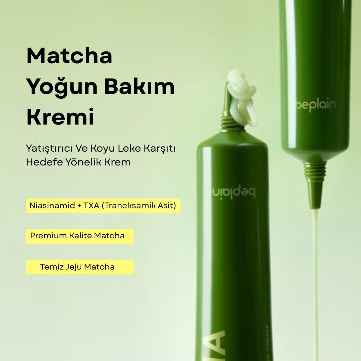 マリアンボレ アクアファンデーション  グリーン Beplain Matcha Catechin Duo Antioksidan Leke Seti – Vionine