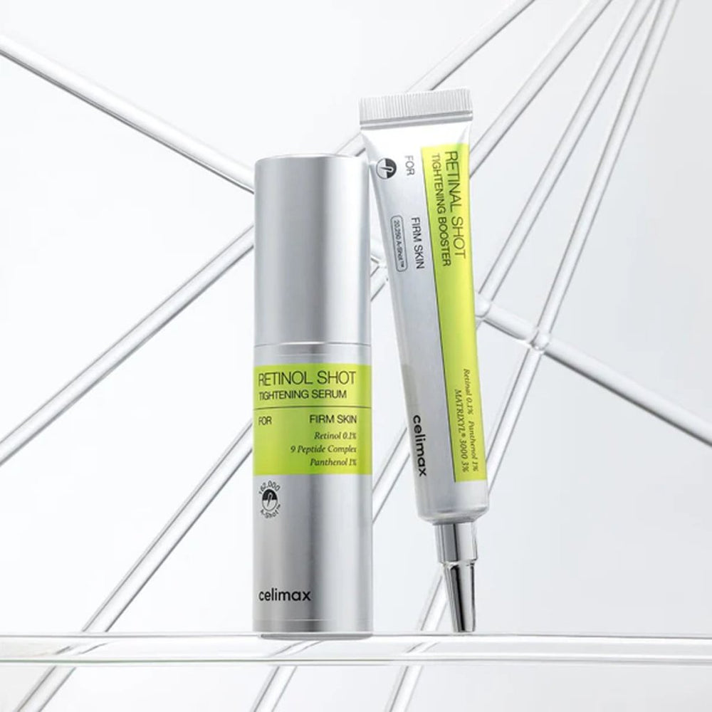 Celimax Retinal Shot Set ambalaj ön yüz anti-aging kore cilt bakım seti