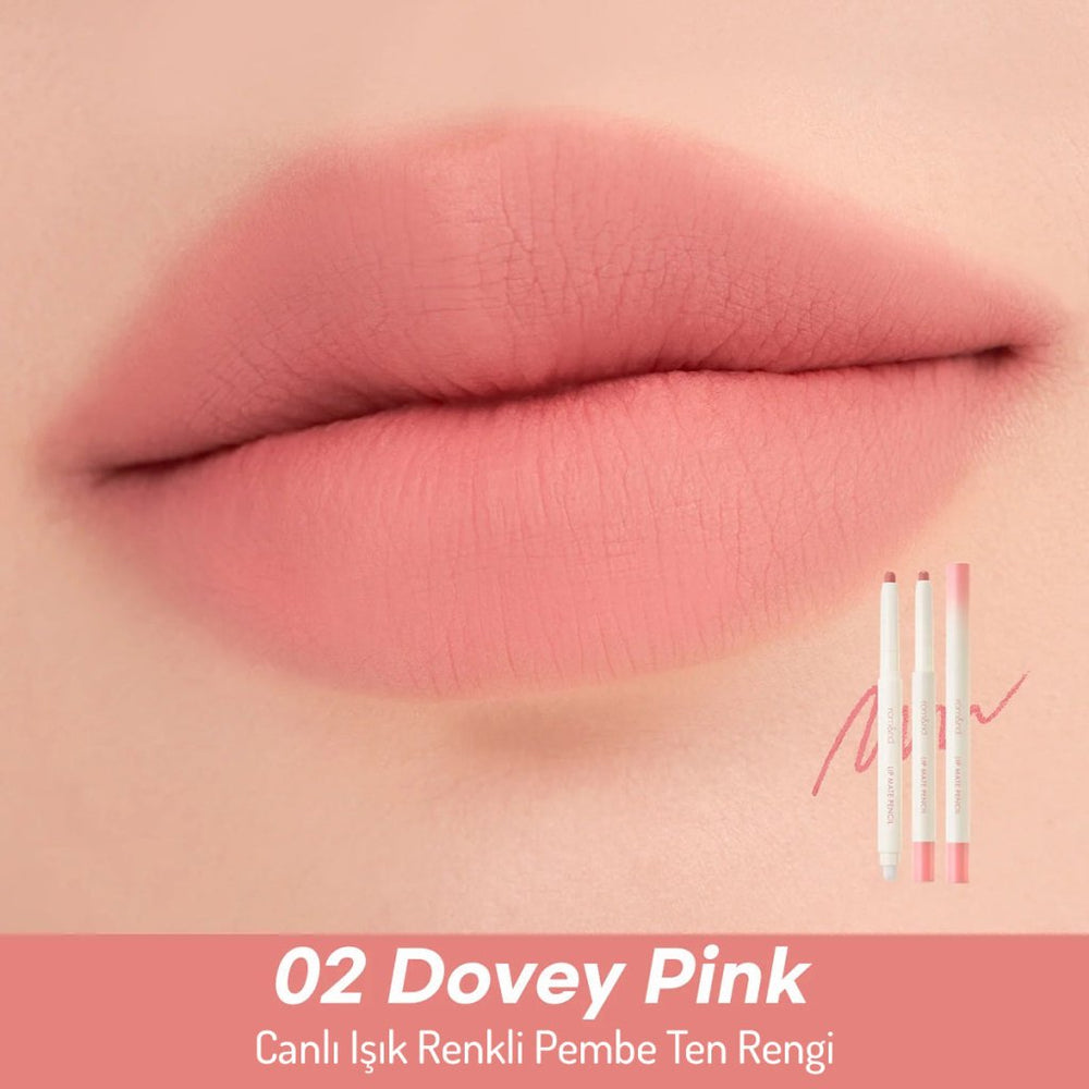 Doğal Dudak Rengi Veren Mat Dudak Kalemi - Lip Mate Pencil - Romand - Vionine