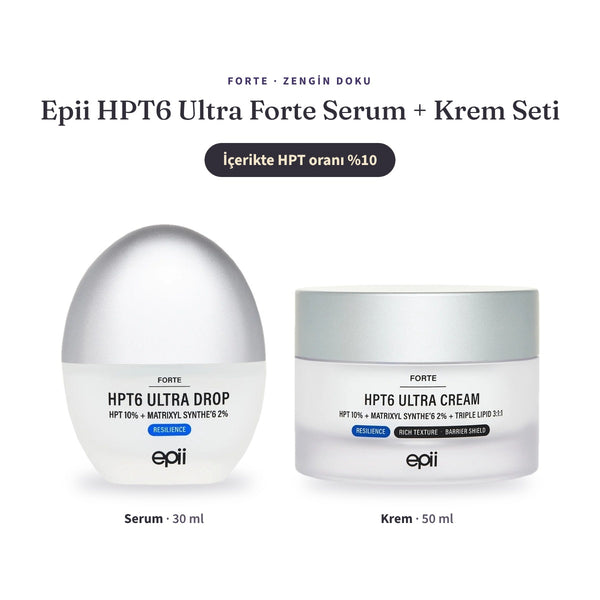 Epii HPT6 Ultra Forte % 10'lu Set - Yoğun Sıkılaştırıcı Serum & Krem Seti 30ml+50ml