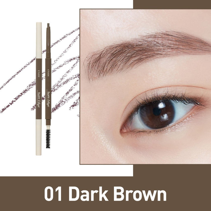 Etude House Bare Edge Slim Brow / 3D Altıgen Uçlu Doğal Görünüm Veren Kaş Kalemi - Etude House - Vionine