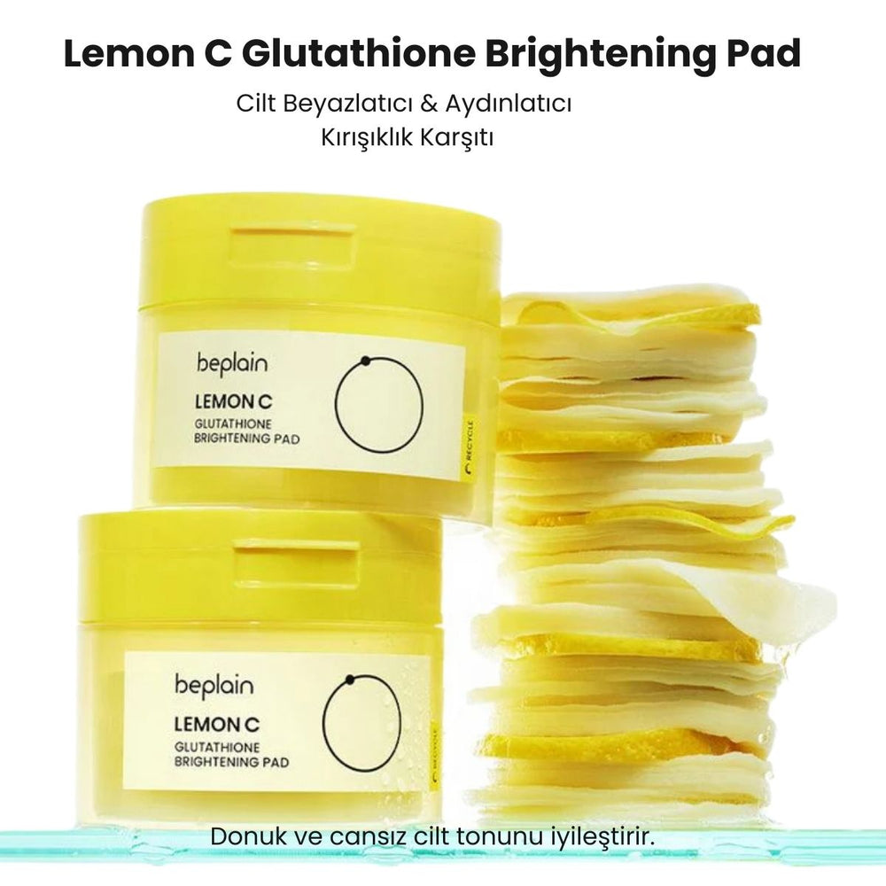 Beplain Lemon C Glutathione Brightening Pad - Aydınlatıcı 70 Adet