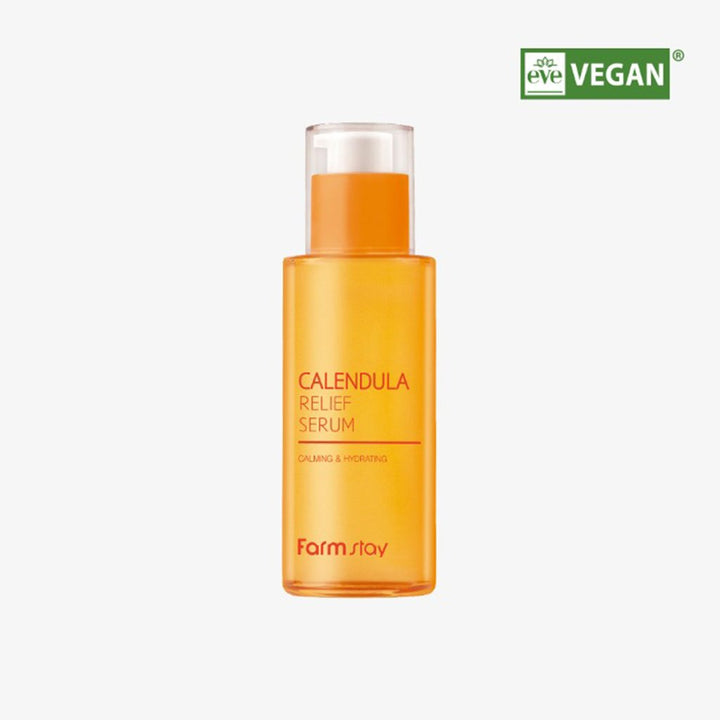 FarmStay Calendula Relief - Hassas Ciltlere için Yatıştırıcı ve Nemlendirici Vegan Serum 50 ml - Farmstay - Vionine